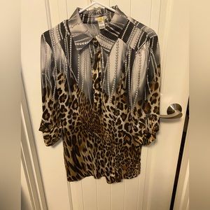 Animal Print Blouse